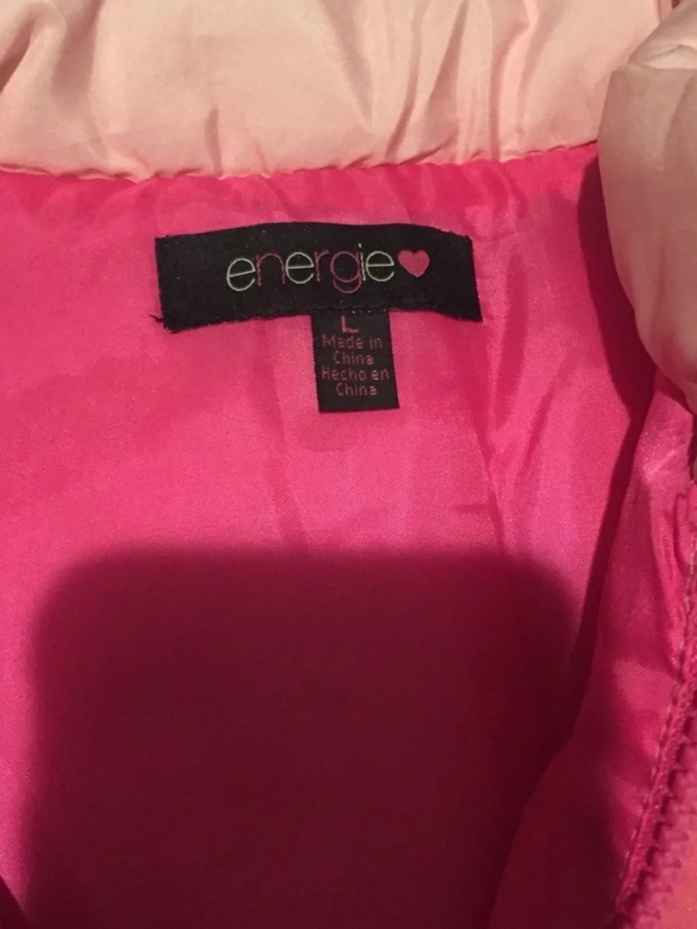 Energie Kids Girls Zip Front Vest Size L